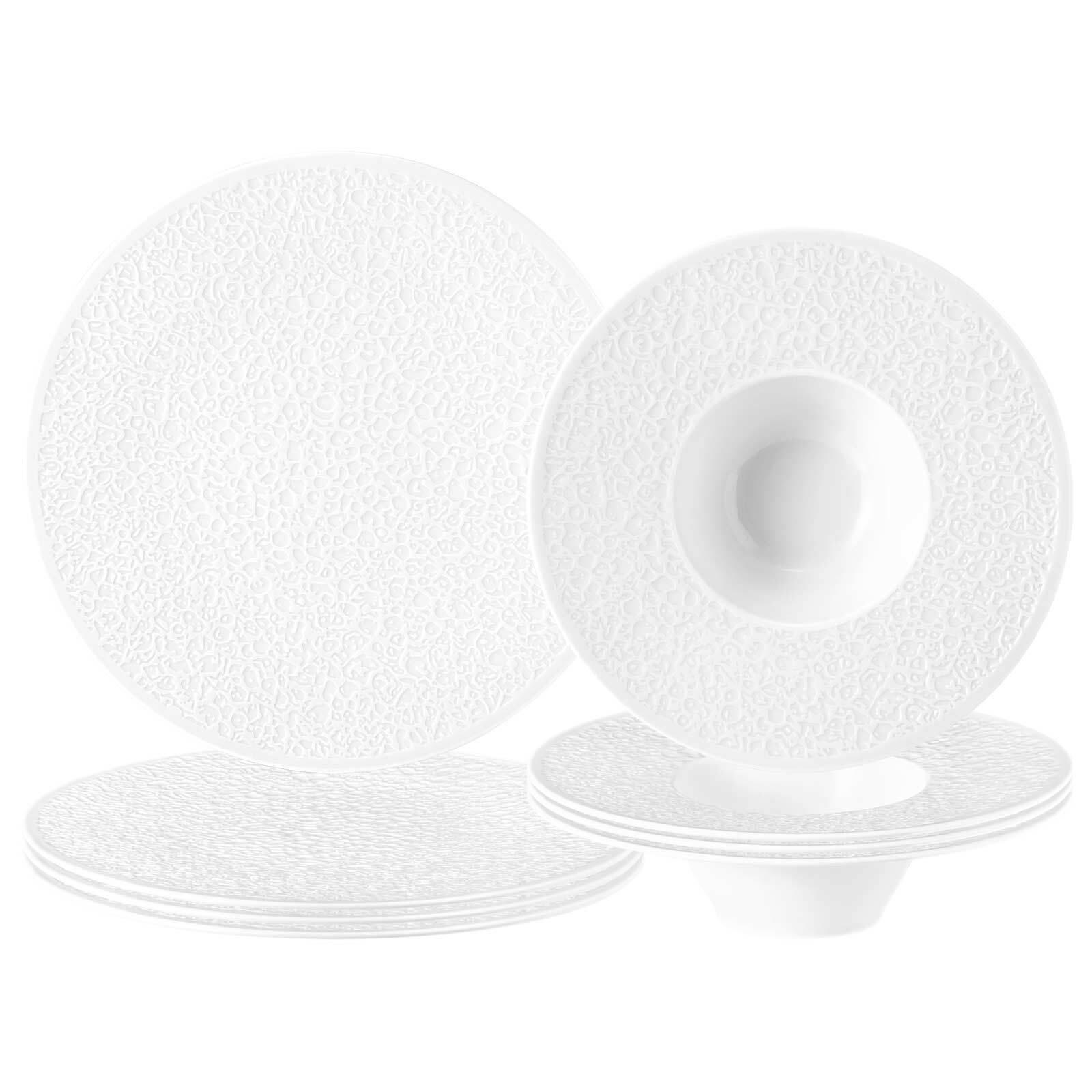 PIZZA- UND PASTA-SET Nori Home weiß 8-tlg. - Weiß, Keramik (2/2/2cm) - Seltmann Weiden