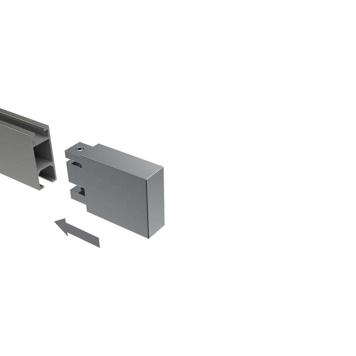 ENDSTÜCKE FÜR GARDINENSTANGEN 14x35 mm, Lox Chrom, Packung 2 Stück - Chromfarben, Metall (5.2/3.4/3.4cm) - INTERDECO