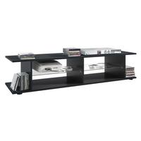 LOWBOARD Movie ohne LED Beleuchtung - Schwarz, Holzwerkstoff (134/29/37.5cm) - Vladon
