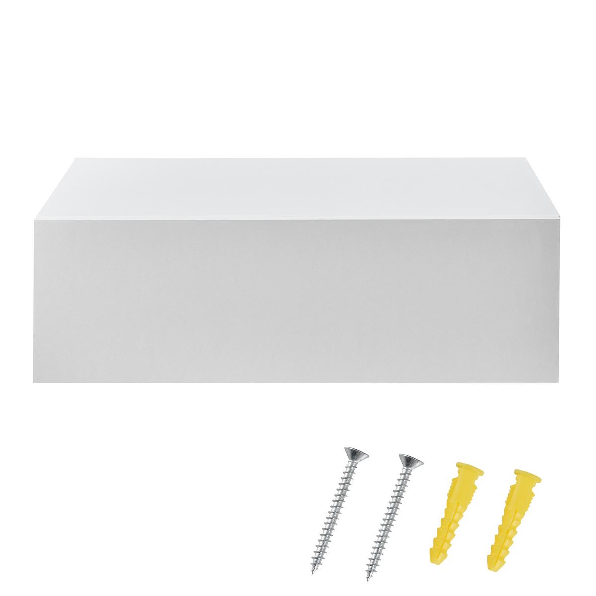 WANDREGAL Oslo - Weiß, Holzwerkstoff (46/15/30cm) - [en.casa]