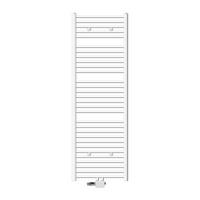 BADHEIZKÖRPER Sahara 600x1800 mm Weiß gerade mit Ventil Universal - Weiß, Metall (60/180/3cm) - LuxeBath