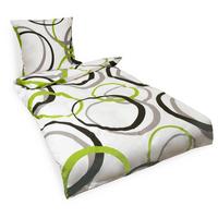 BETTWÄSCHE Nina 135x200cm + Kissenbezug 80x80cm Ornamente Renforcé - Multicolor, Textil (200/135cm)