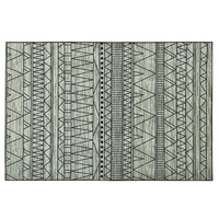 KURZFLOR-TEPPICH Keban 230/160 cm - Schwarz, Kunststoff (160/230cm) - Beliani