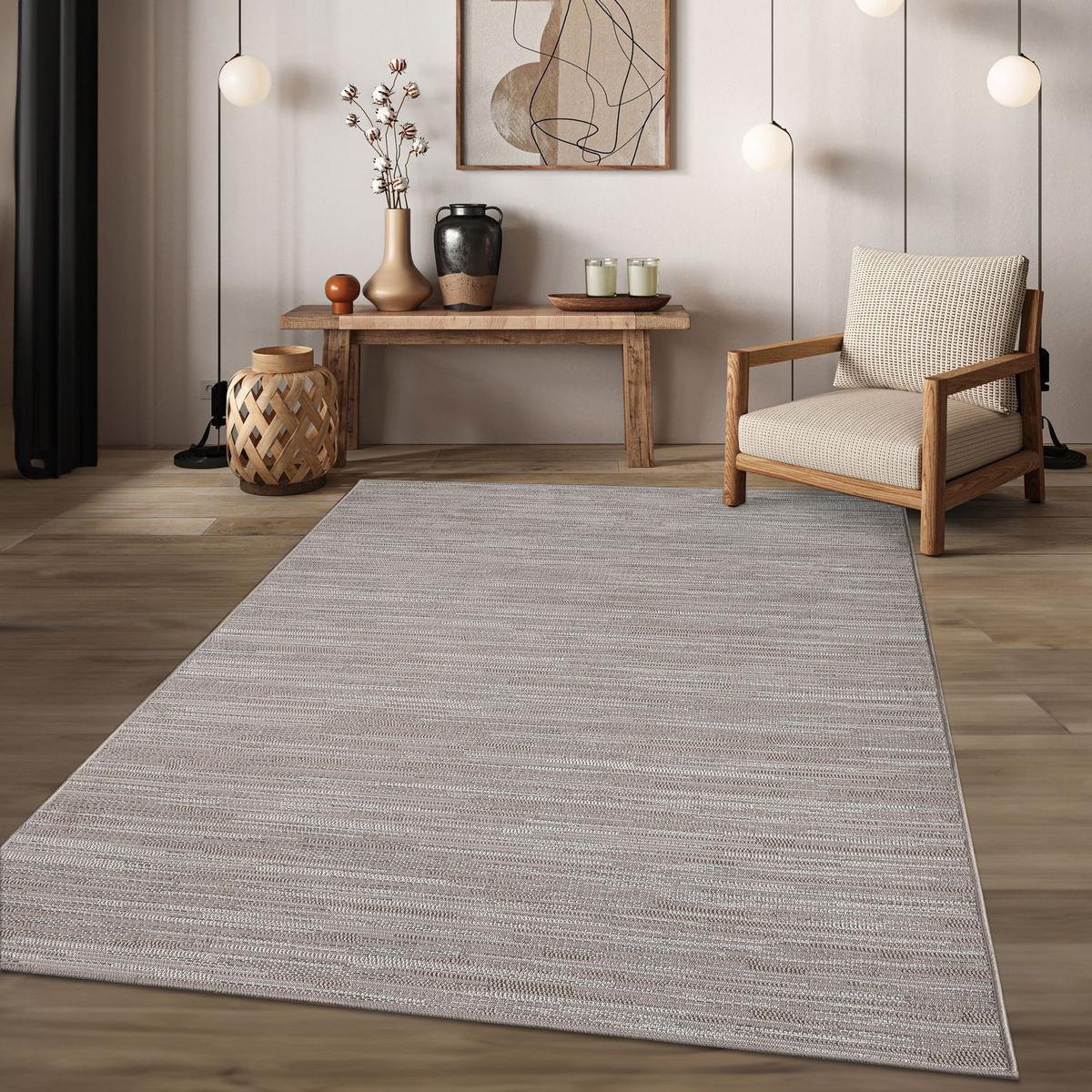 OUTDOORTEPPICH Boho Hellcreme Beige 80 x 250 cm - Creme, Kunststoff (80/250cm) - TT Home
