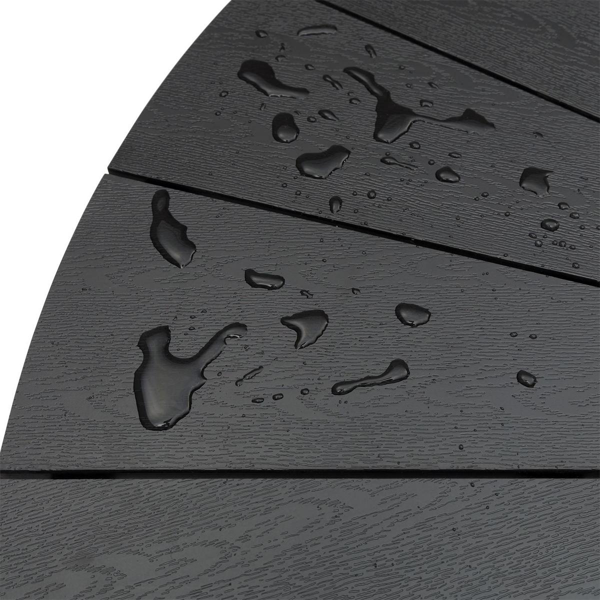 GARTENTISCH AGAPE schwarz/schwarz - Schwarz, Metall (120/120/75cm) - IDIMEX