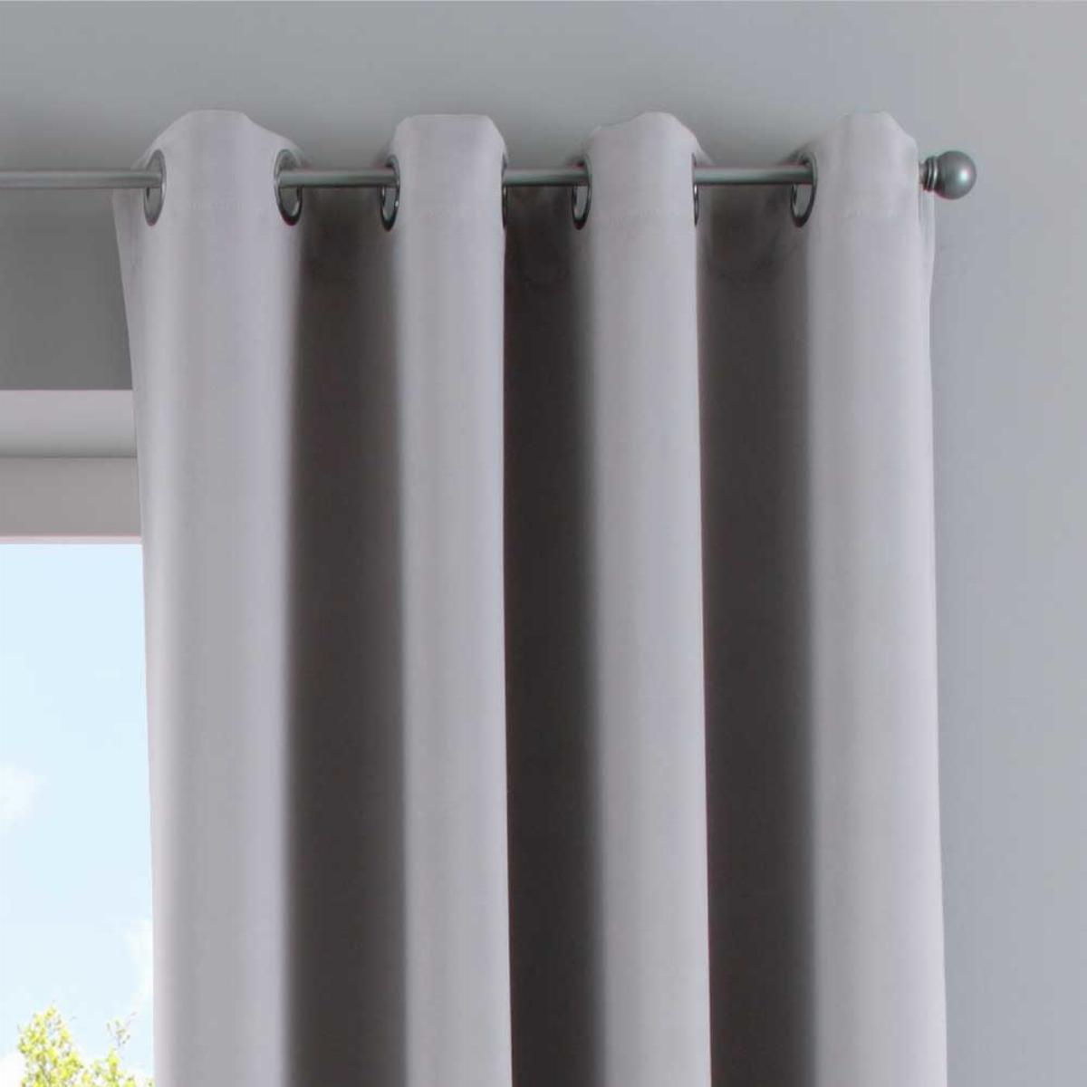 VORHANG »NEW YORK« HxB 160x140 cm Grau - Grau, Textil (140/160cm) - Gardinenbox