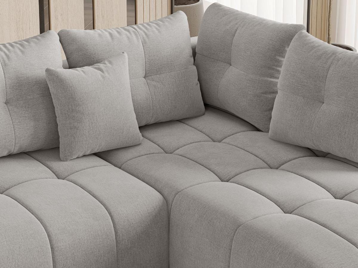 ECKSOFA Genoa Grau - Grau, Holz/Textil (266/190cm) - Graingold