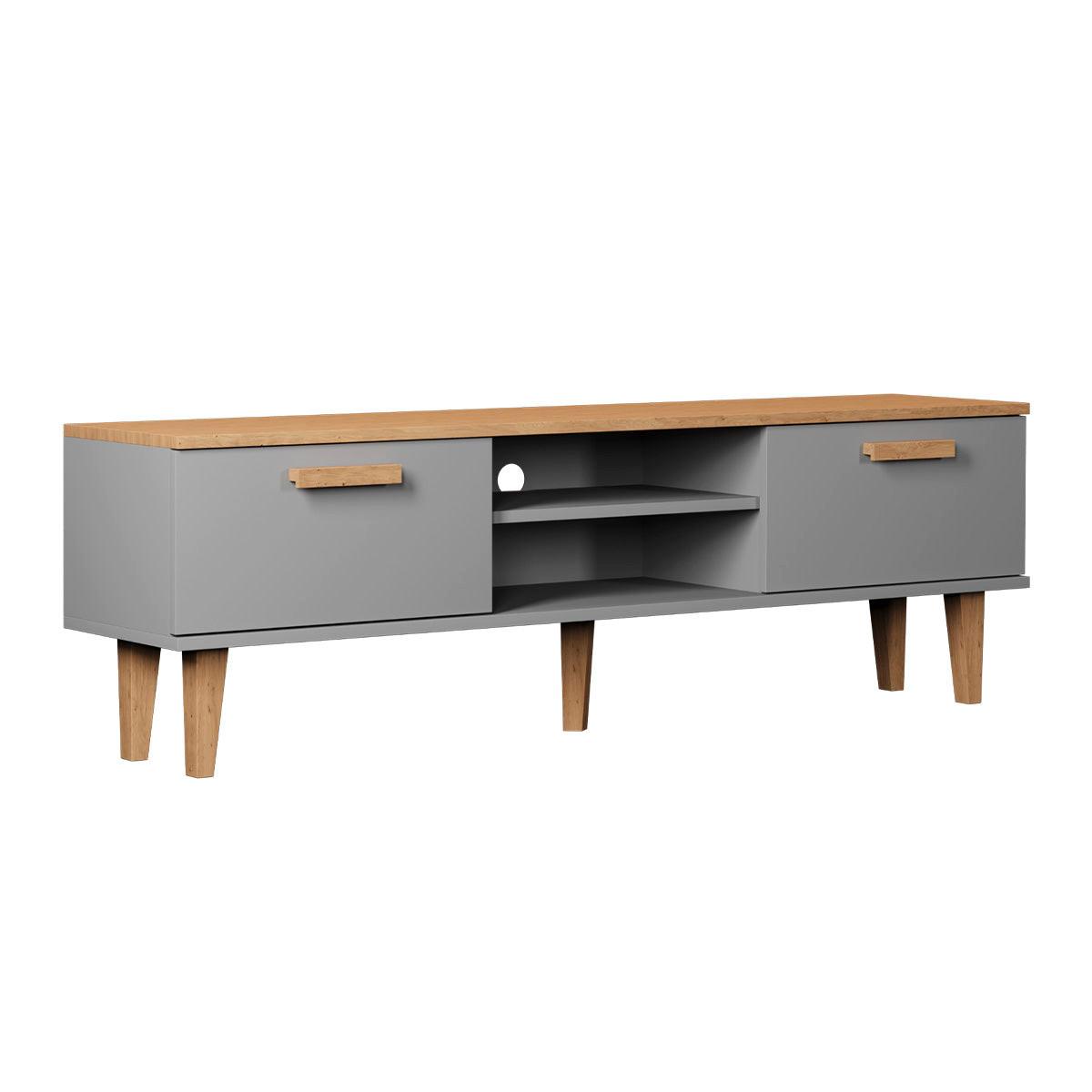 TV-MÖBEL Denver Grau - Grau, Holzwerkstoff (160/47/35cm) - Petits-meubles