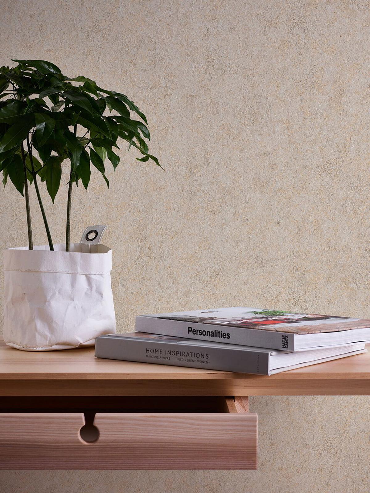 VLIESTAPETE Beige 53/1005 cm - Beige, Textil (53/1cm) - KUNSTLOFT