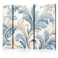 PARAVENT 5-tlg 225x172 cm Barocke Ornamente - Blau, Holz/Textil (225/172/3cm) - Muralo