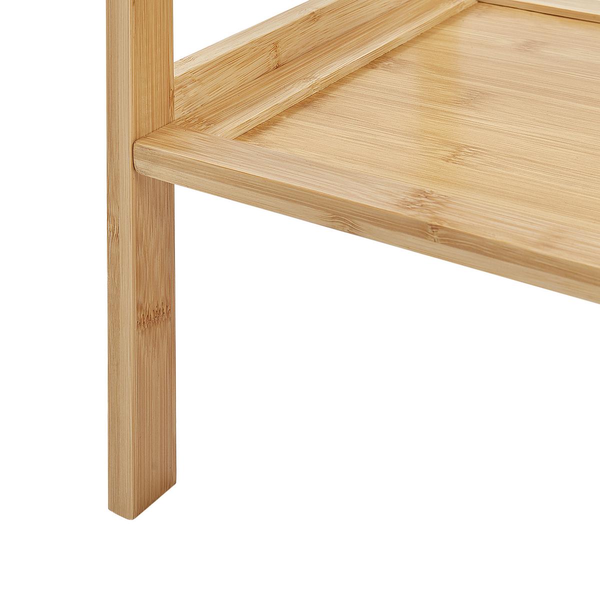 REGAL Bambus Hellbraun Beckley - Braun, Holz (36/91/30cm) - Beliani