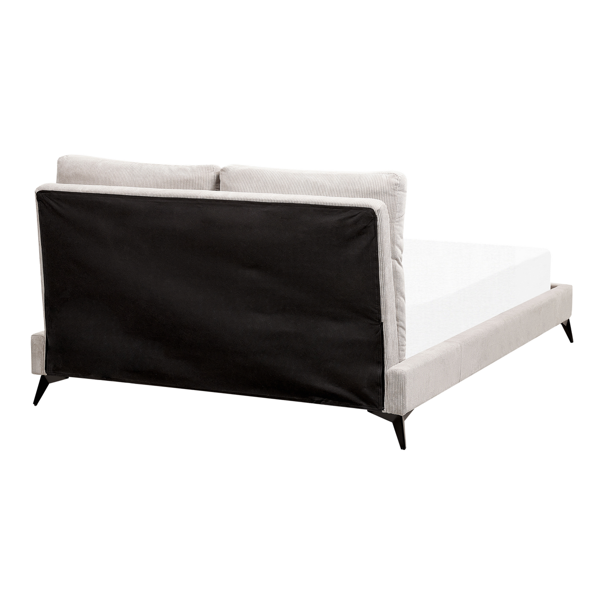 POLSTERBETT 140/200cm Helles Beige Melle - Beige, Naturmaterialien/Textil (140/200cm) - Beliani
