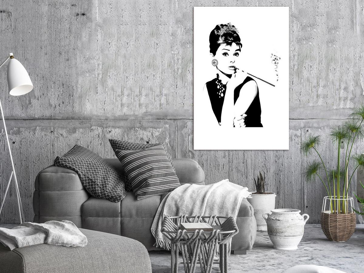 KUNSTDRUCK Schwarz-Weiß 40/60 cm - Schwarz, Textil (40/60cm) - KUNSTLOFT