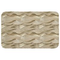 BADEMATTE Wellen - Muster - Gold 80x50 cm - Messingfarben, Textil (80/50cm) - OnlyWow