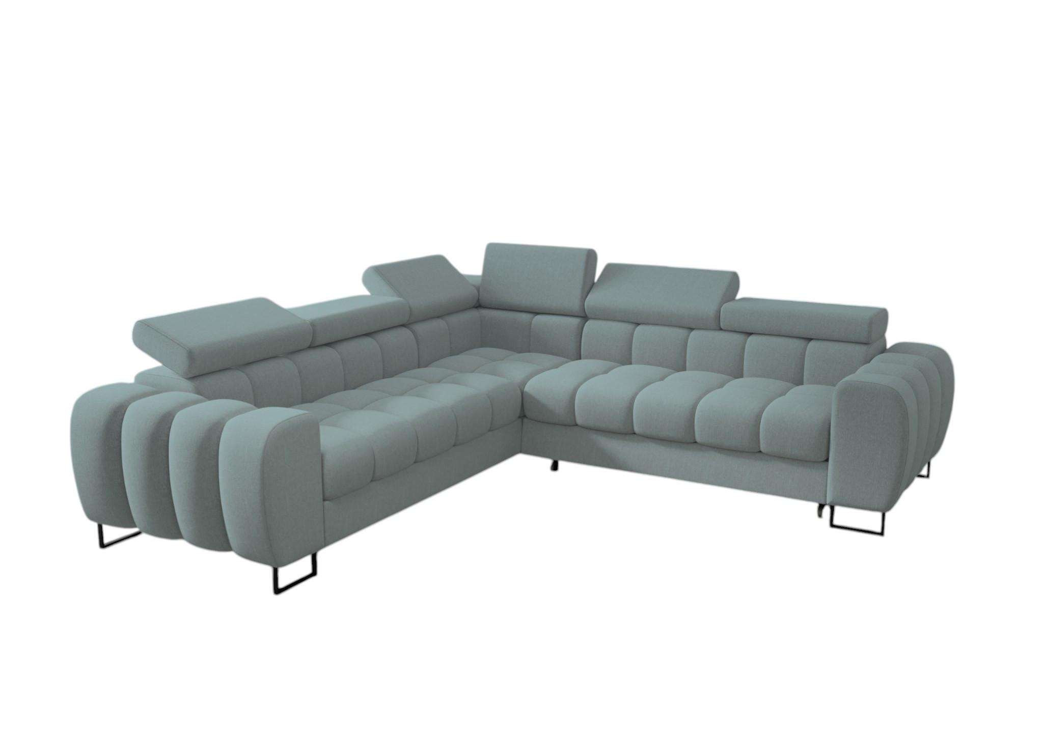 ECKSOFA Bastien Mit Schlaffunktion - Blau, Holzwerkstoff/Textil (260/260cm) - Fun Möbel