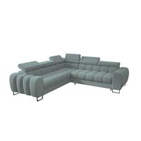 ECKSOFA Bastien Mit Schlaffunktion - Blau, Holzwerkstoff/Textil (260/260cm) - Fun Möbel