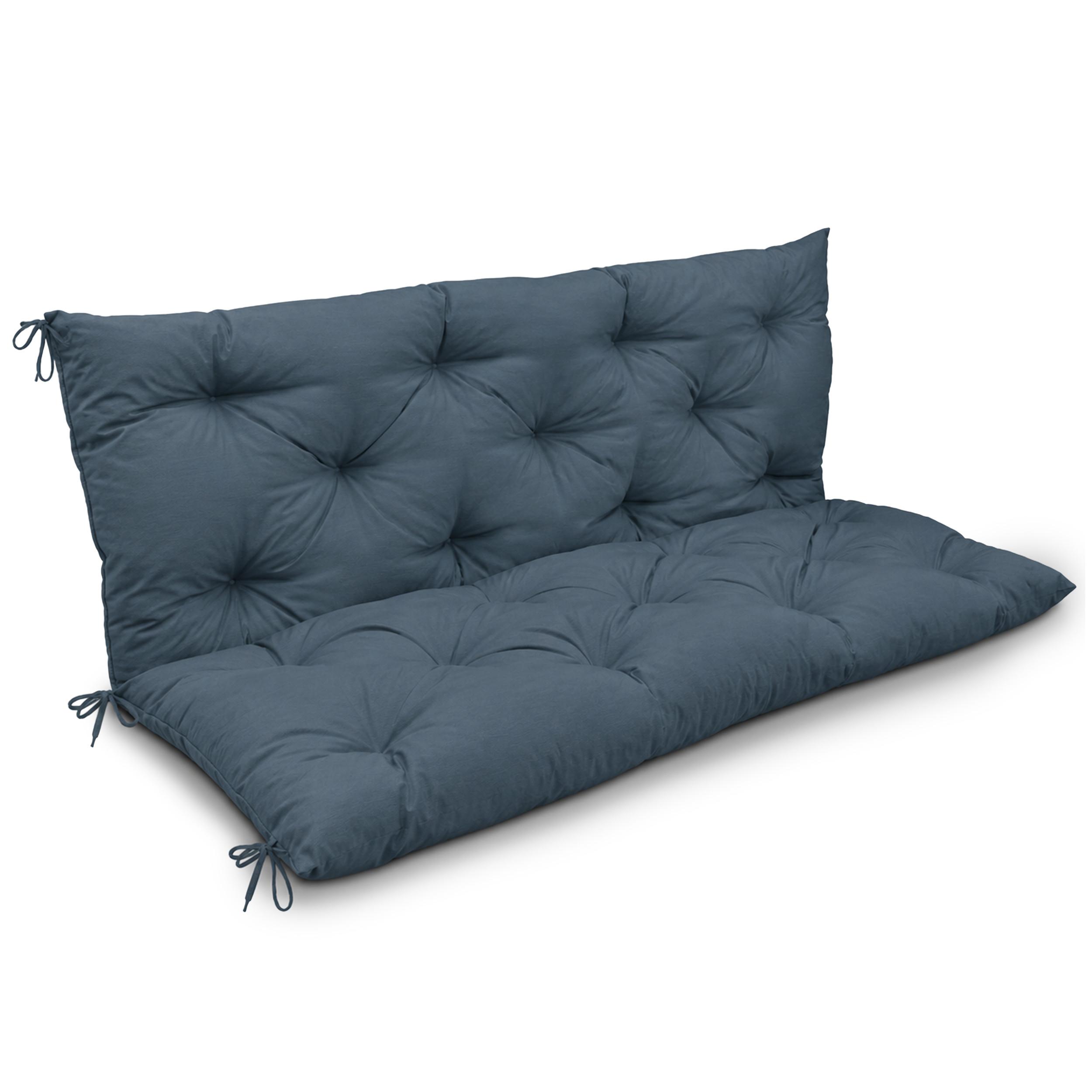 BANKAUFLAGE Flair BR 100x50cm Taubenblau - Blaugrau, Textil (50/100cm) - Beautissu 