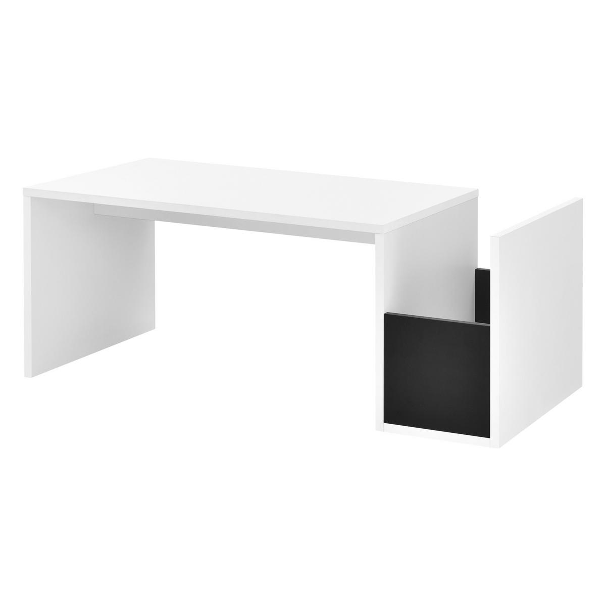 COUCHTISCH Bollnäs 90/45/35 - Weiß, Holzwerkstoff (45/90/35cm) - [en.casa]