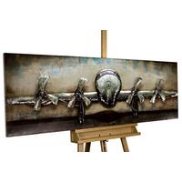 METALLBILD Beige 144/44 cm - Beige, Metall (7.6/44cm) - KUNSTLOFT