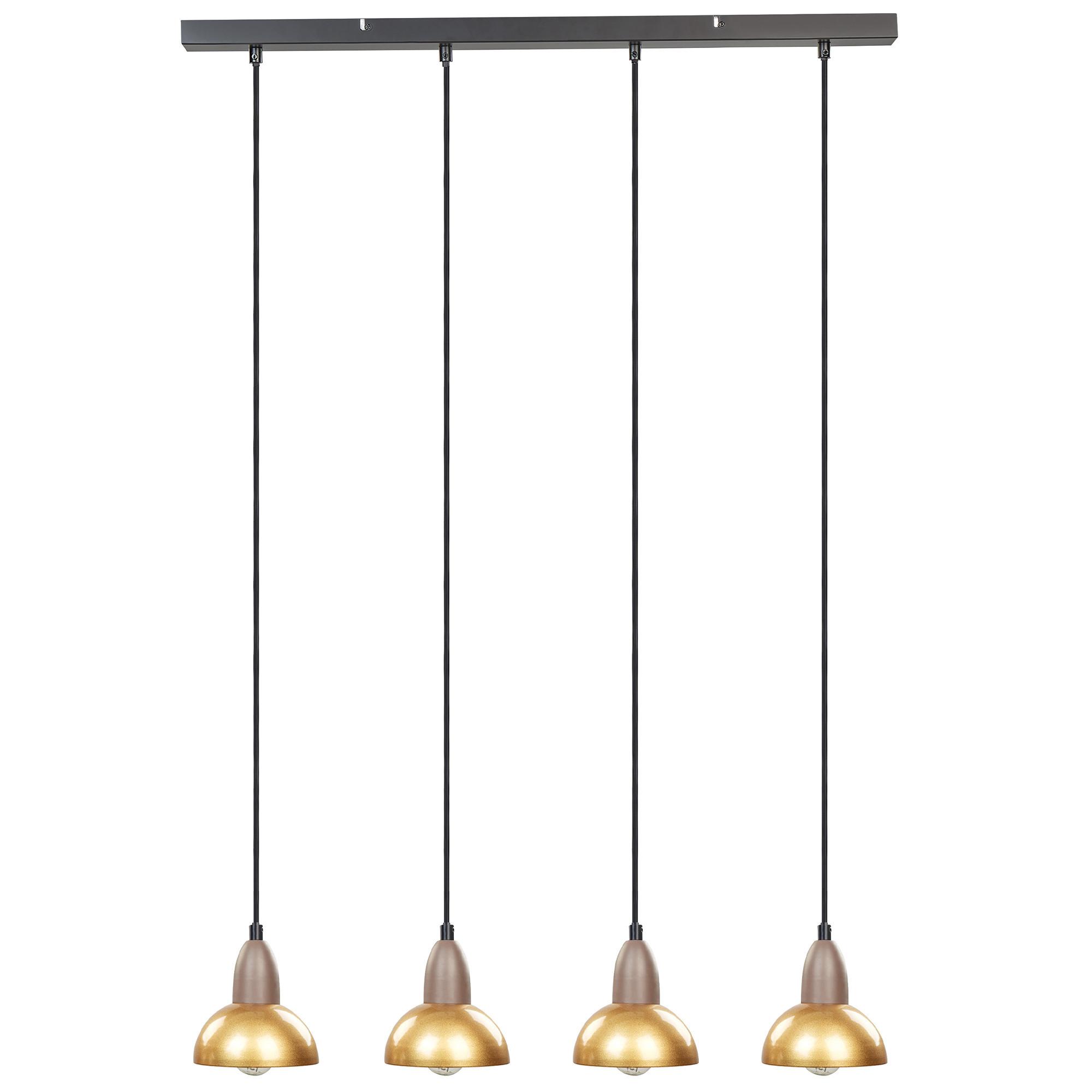 HÄNGELEUCHTE Castaly 16/75/110 cm - Messingfarben, Metall (16/75/110cm) - Beliani