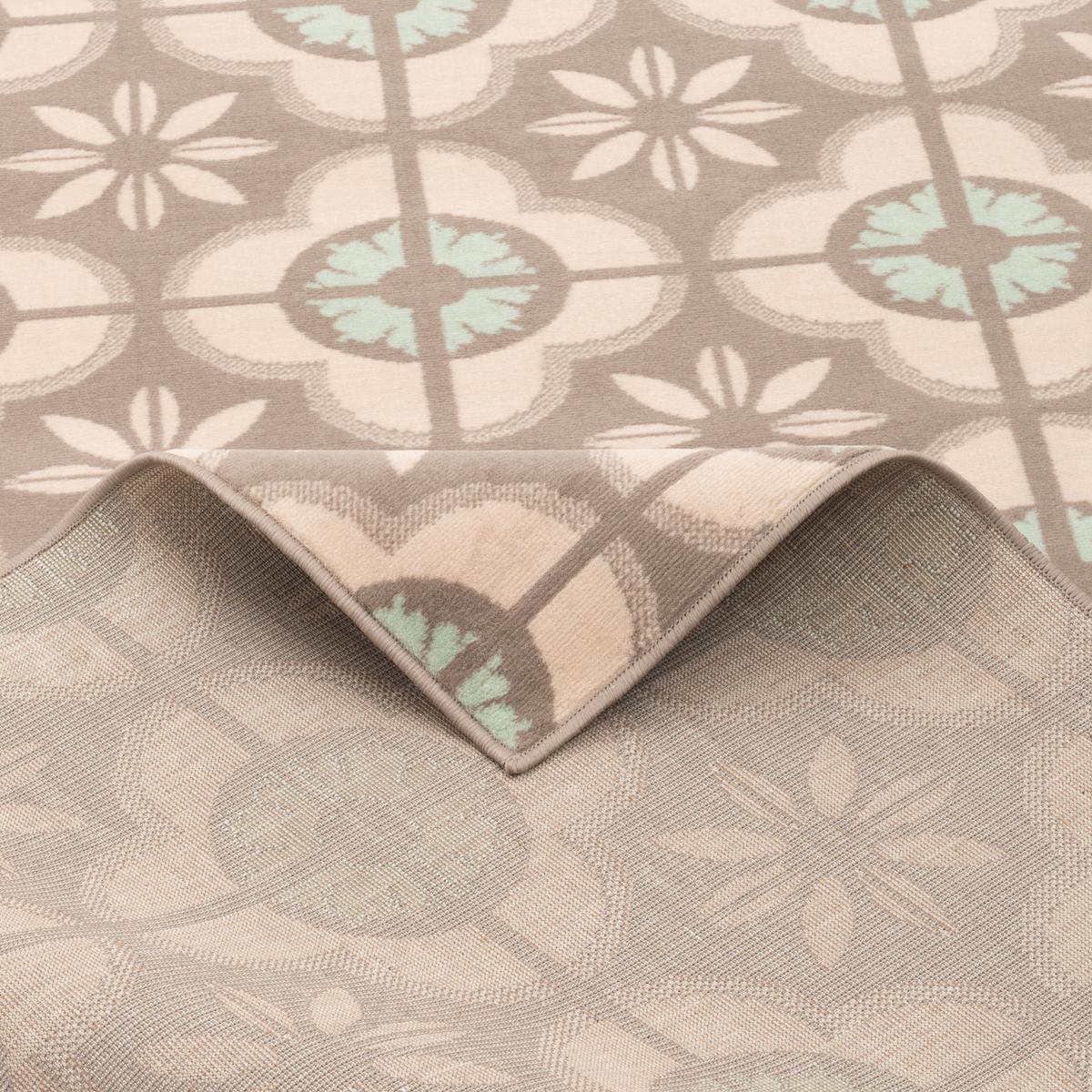DESIGNER TEPPICH SAMBA MODERN FLIESENOPTIK - Beige, Textil (80/150cm) - Pergamon