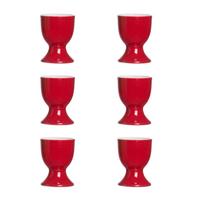 EIERBECHER Doppio Rot ø 5 cm 6er Set - Rot, Keramik (5/6/5cm) - Ritzenhoff Breker
