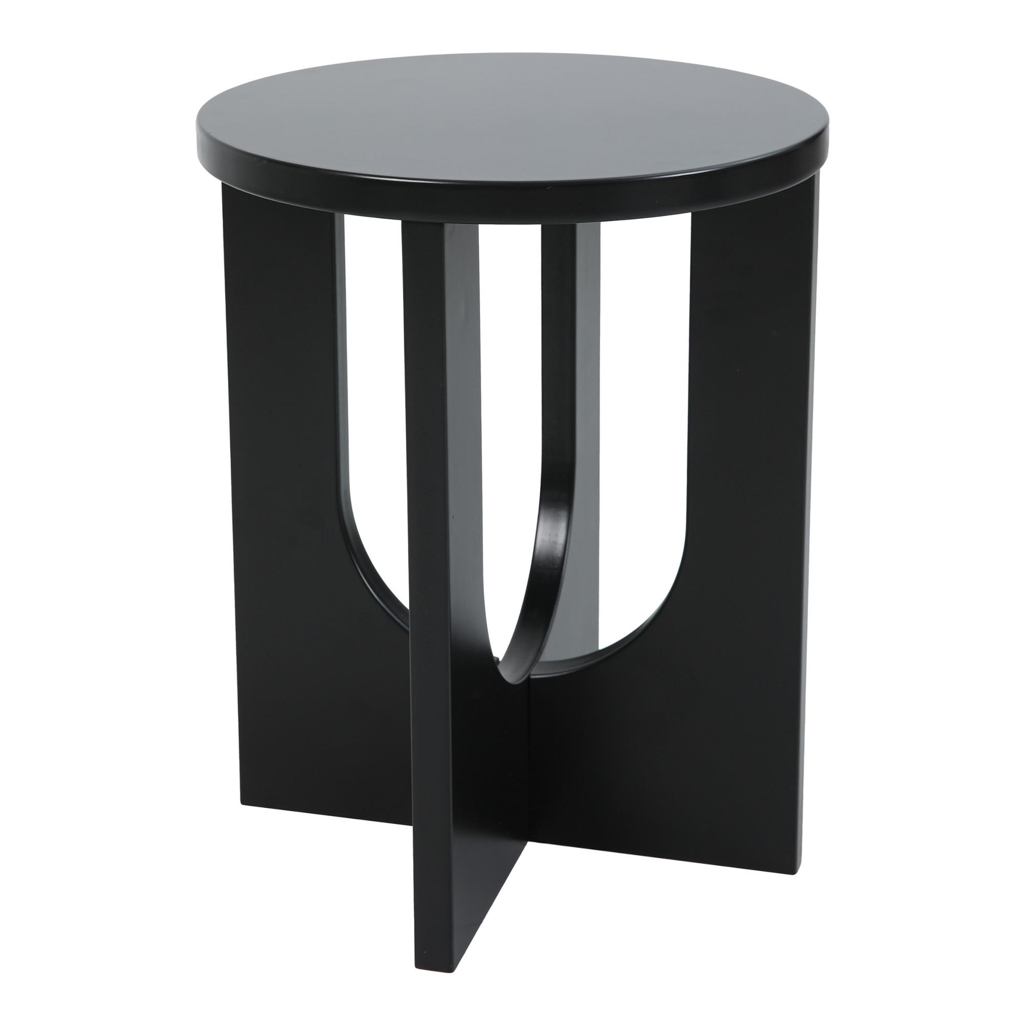 BEISTELLTISCH Kysdajore - Schwarz, Holzwerkstoff (40/40/50cm) - [en.casa]