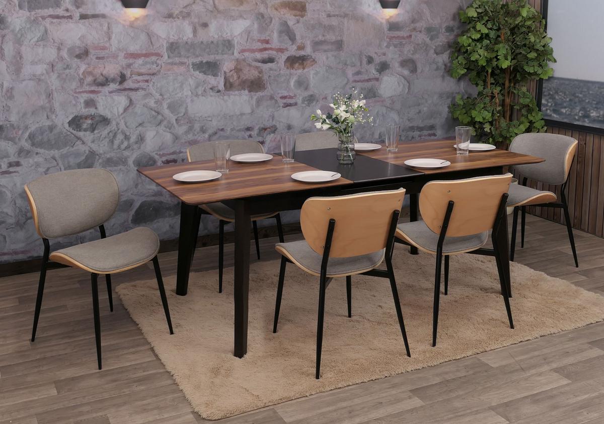 ESSZIMMERSTUHL Beige, Hellgrau - Beige/Hellgrau, Textil (51/80/55cm) - MCW