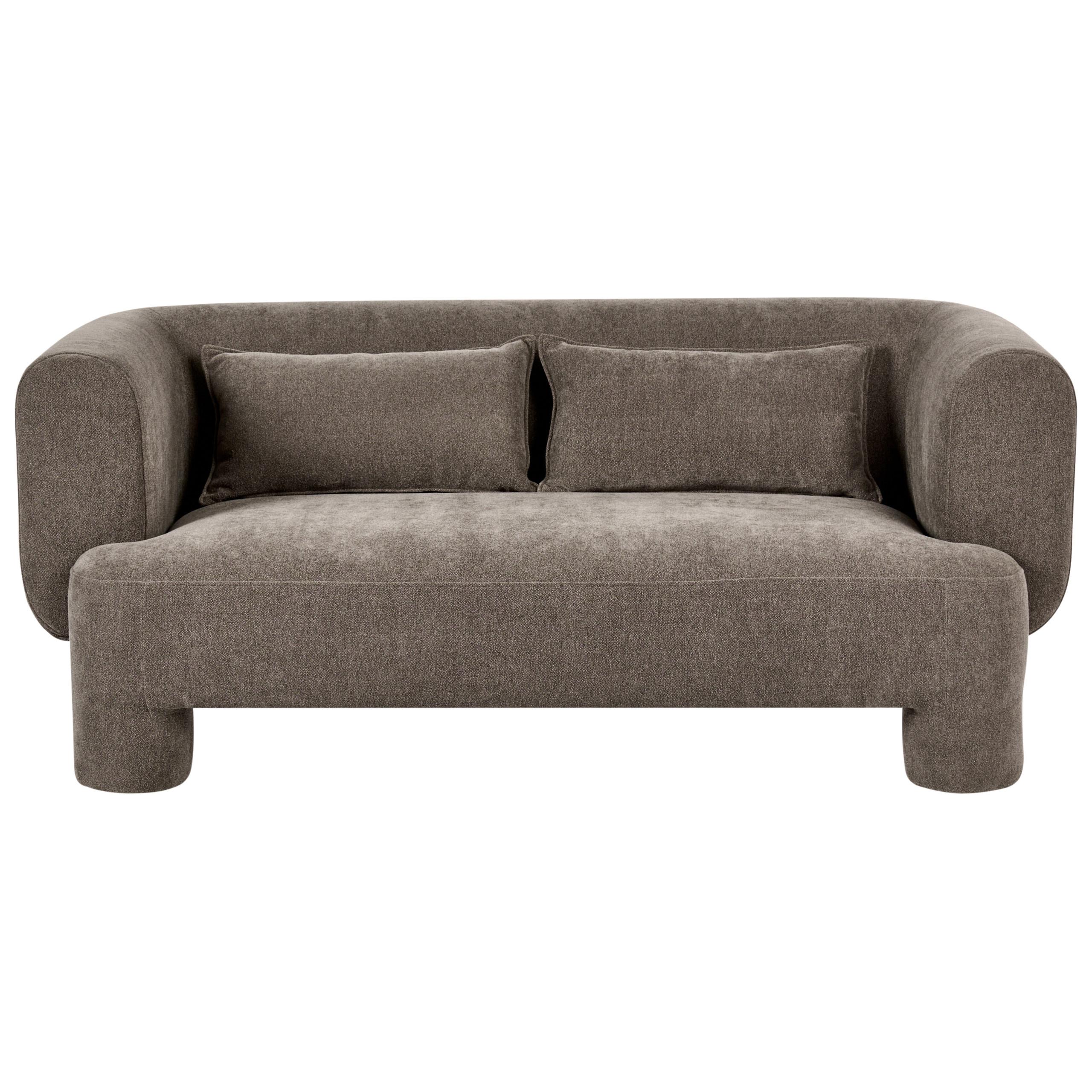3-SITZER-SOFA Stoff Braun Hogbo - Braun, Textil (180/73/93cm) - Beliani