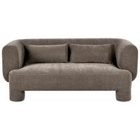 3-SITZER-SOFA Stoff Braun Hogbo - Braun, Textil (180/73/93cm) - Beliani