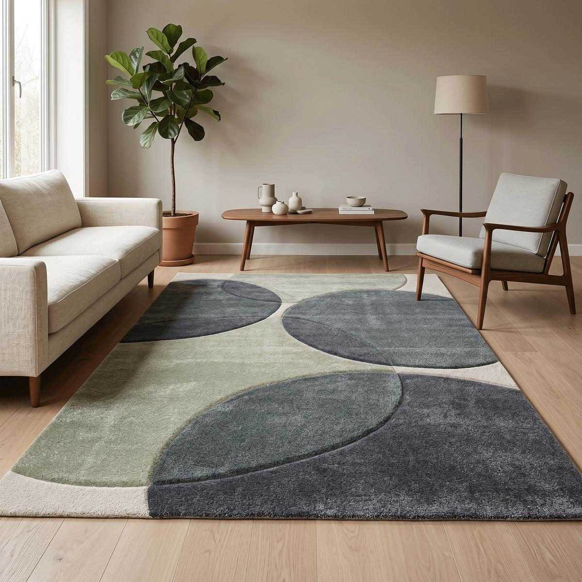 DESIGNER TEPPICH MAUI MODERN - Blau, Textil (80/150cm) - Pergamon