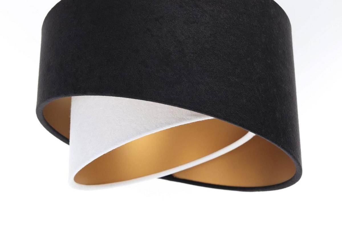 HÄNGELEUCHTE Schwarz 30/18 cm - Schwarz/Weiß, Kunststoff (30/0.3/18cm) - ONZENO