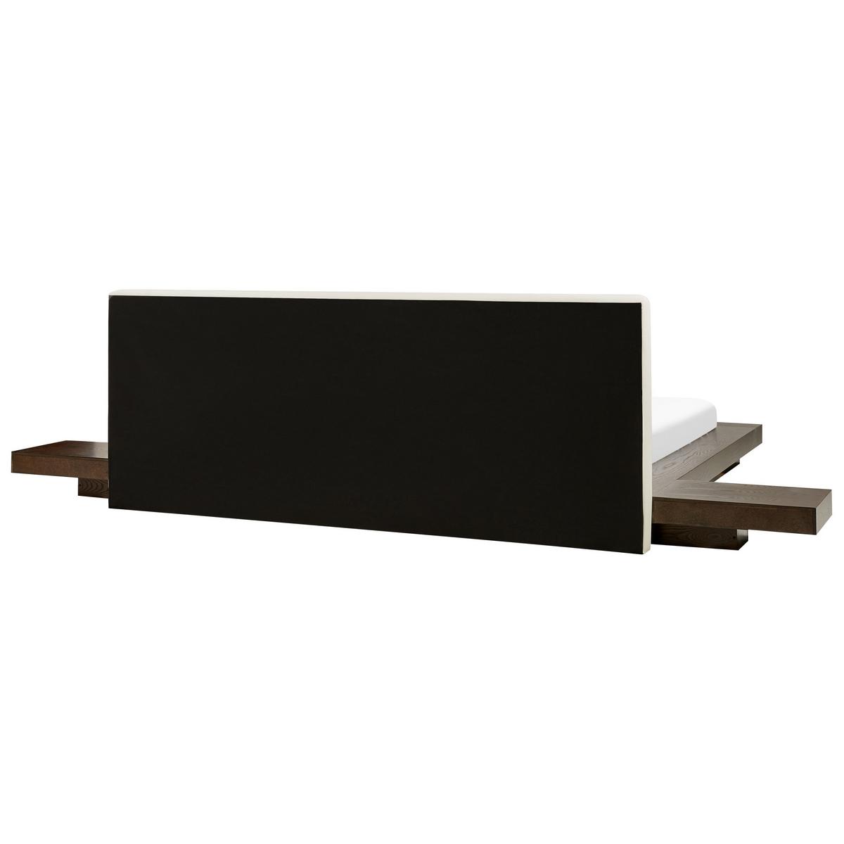 WASSERBETT 180x200 cm Dunkler Holzfarbton Zen - Dunkelbraun, Holzwerkstoff (180/200cm) - Beliani