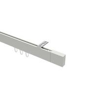 GARDINENSTANGE INNENLAUF Smartline Lox 420 cm (geteilt in 3 x 140 cm), 1-läufig, 14x35 mm Weiß - Weiß, Metall (420cm) - INTERDECO