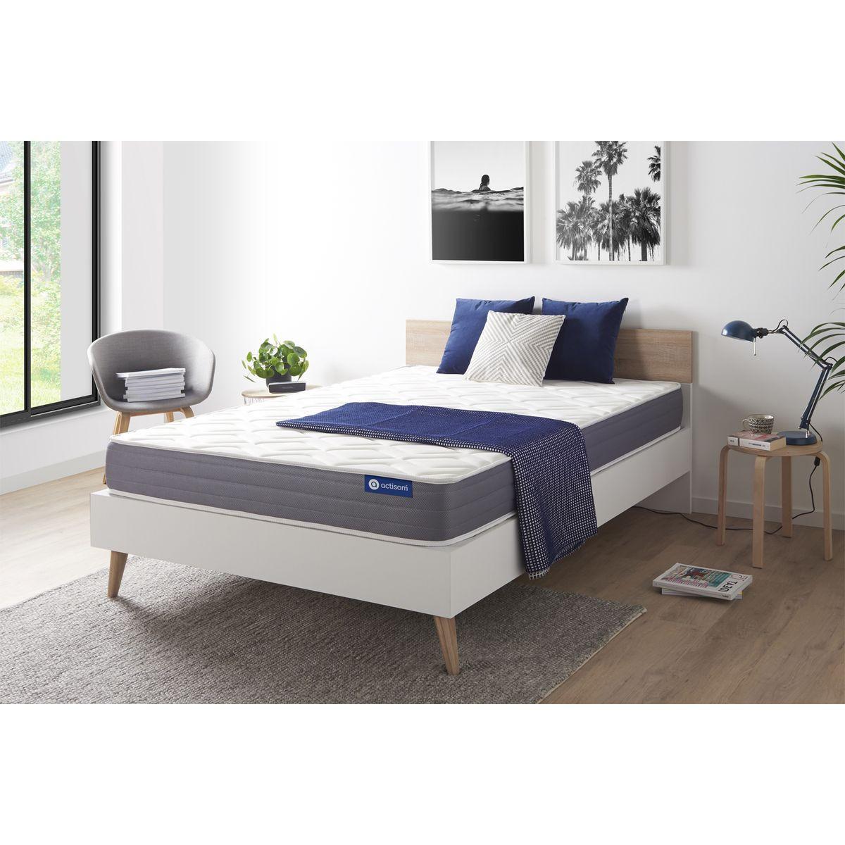 MATRATZE Actilatex dream Latex und Memory-Schaum 200 x 200 cm h2 - Weiß, Textil (200/200cm) - ACTISOM