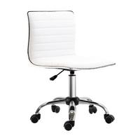 FRISEURSTUHL, Drehstuhl, Stahl PU, Weiß - Weiß, Metall (48/90/52cm) - HOMCOM