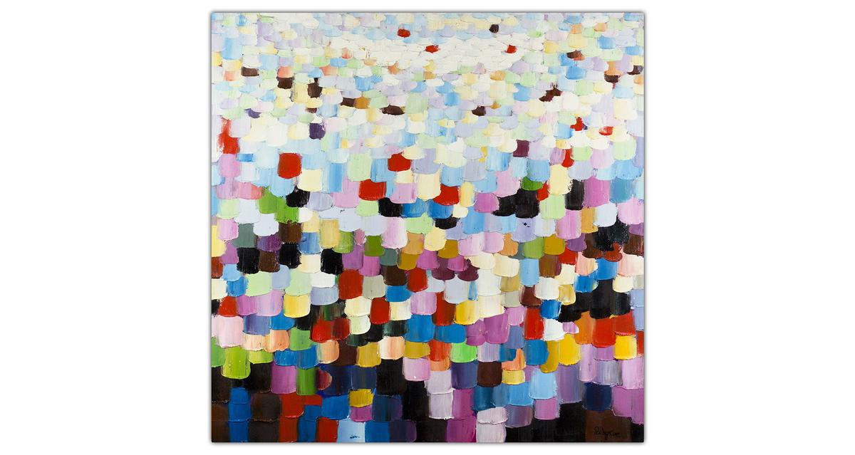 ÖLGEMÄLDE 80/80 cm - Multicolor, Holz/Textil (80/80cm) - KUNSTLOFT
