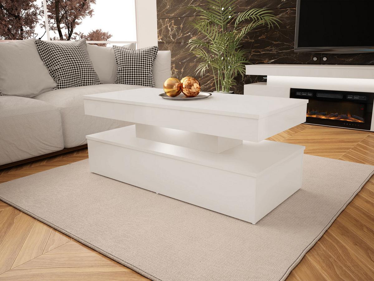 COUCHTISCH 120 Glossa Bis 01 - Sandfarben, Holzwerkstoff/Kunststoff (55/120/50cm) - MIRJAN24