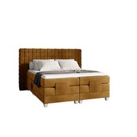 BOXSPRINGBETT Elektrisch Vidal - Gelb, Holzwerkstoff/Textil (140/200cm) - Fun Möbel