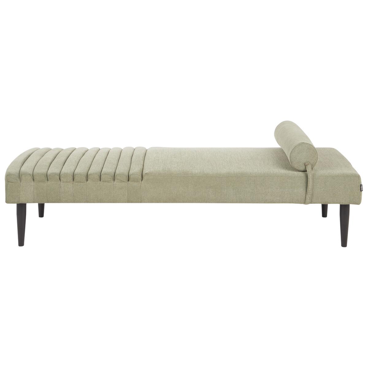 CHAISELONGUE Stoff Grün Mauriac - Grün, Textil (74/40/180cm) - Beliani