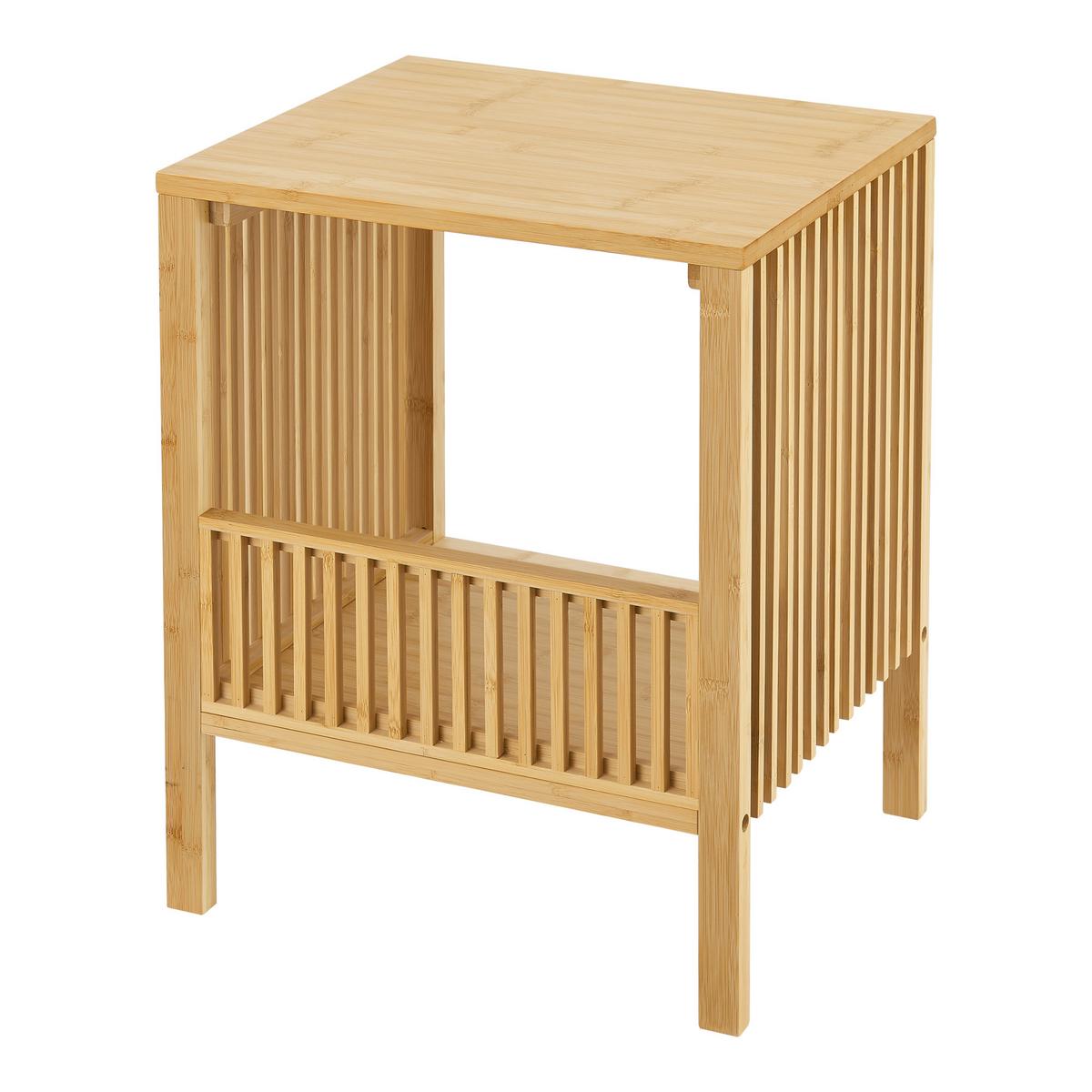 SATZTISCH-SET 2 TLG. Varde - Naturfarben, Holz (33/38.5/50cm) - [en.casa]