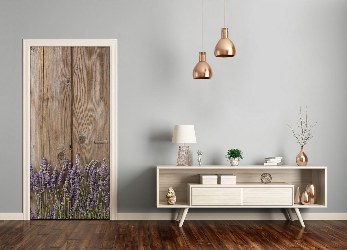 TÜRAUFKLEBER 95x205 cm Dekorativ für Türen - Hellbraun, Kunststoff (95/205/0.01cm) - TULUP