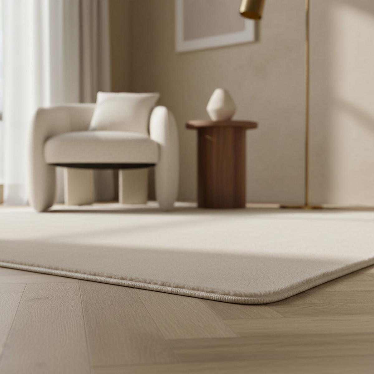 KURZFLORTEPPICH Waschbar ISAR, einfarbig, Creme, 200 x 280 cm - Beige, Textil (280/200cm) - KADIMA DESIGN
