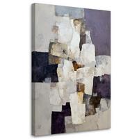 WANDBILD, Abstrakt in Beige und Blau - Beige, Textil (70/100cm) - Feeby