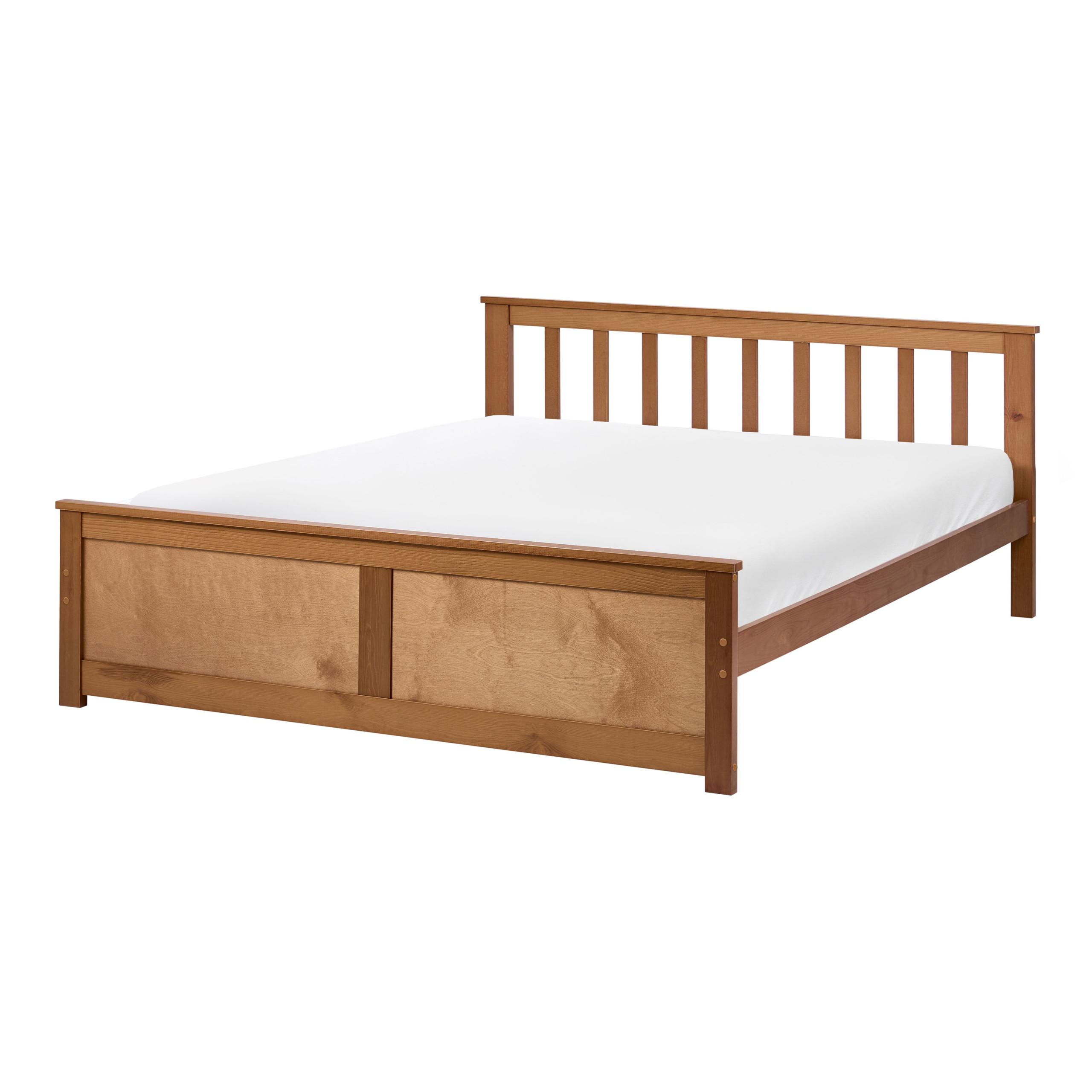 BETT mit Lattenrost 120/200 cm Kiefernholz Braun Olendon - Braun, Holz (120/200cm) - Beliani