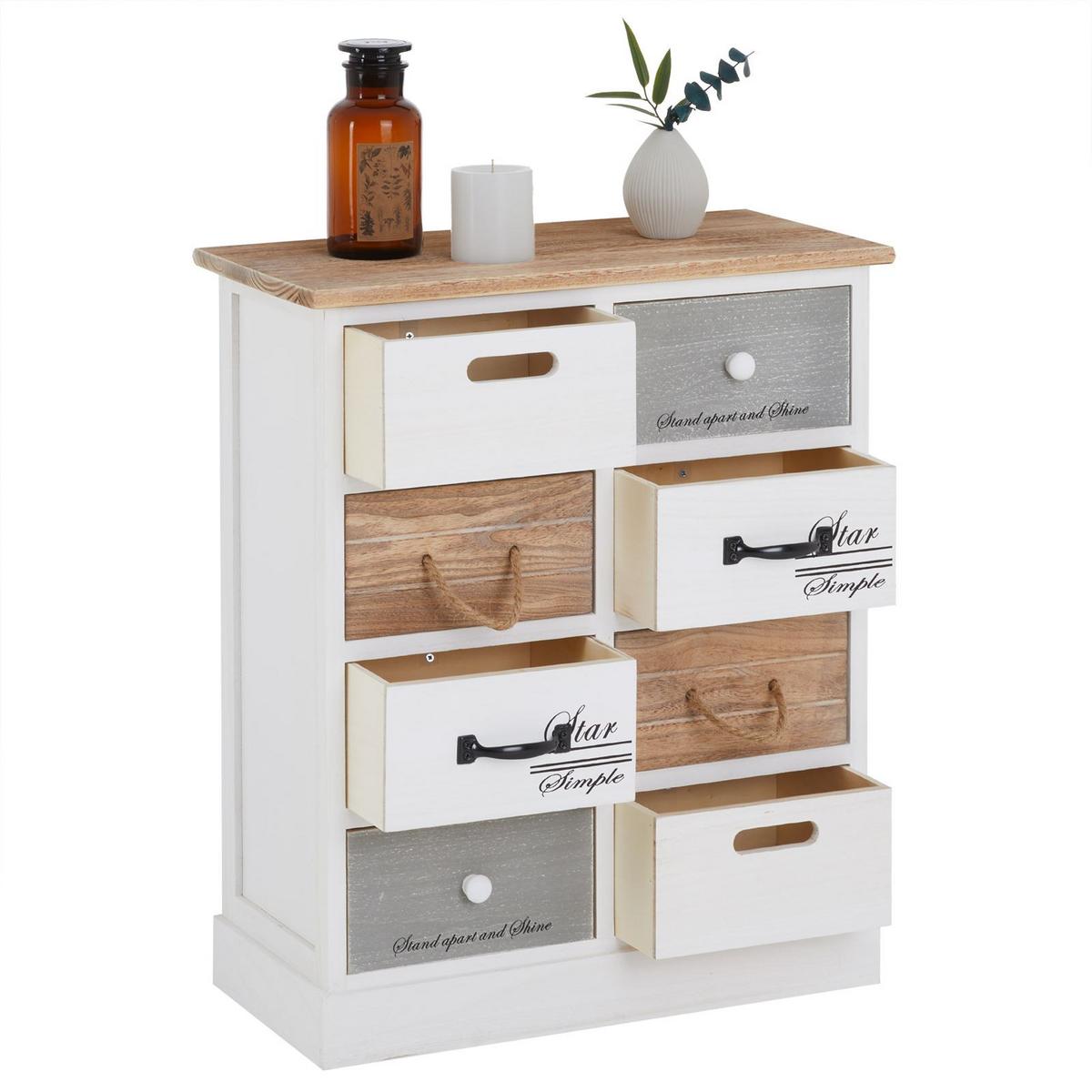 KOMMODE SALVA weiß - Weiß, Holz (53/64/27cm) - CARO-Möbel