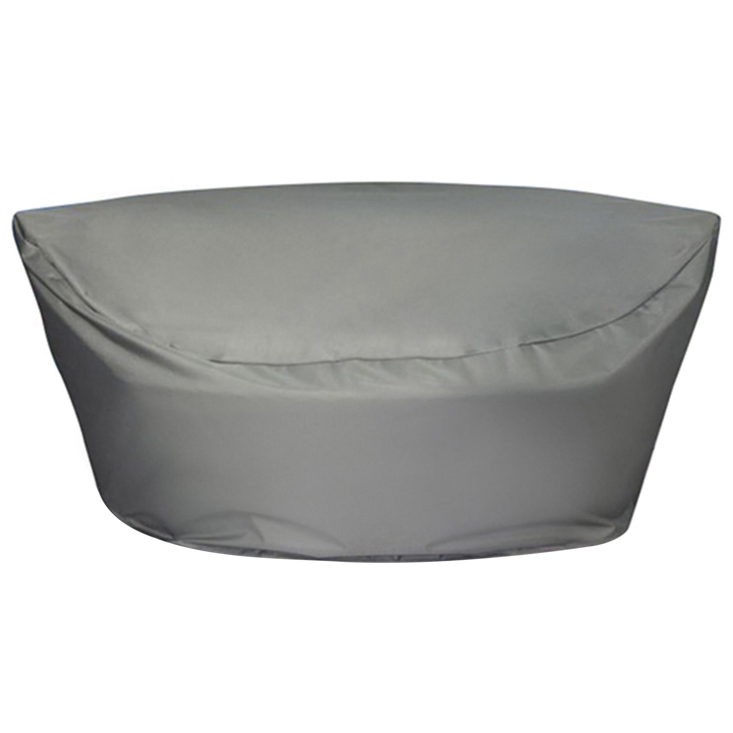 REGENSCHUTZ für Sonneninsel SYLT LU 170/160/75 cm Chuva - Grau, Kunststoff (170/75/160cm) - Beliani