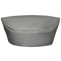 REGENSCHUTZ für Sonneninsel SYLT LU 170/160/75 cm Chuva - Grau, Kunststoff (170/75/160cm) - Beliani