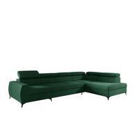 ECKSOFA Toronto Xl - Dunkelgrün, Holzwerkstoff/Textil (340/200cm) - Fun Möbel