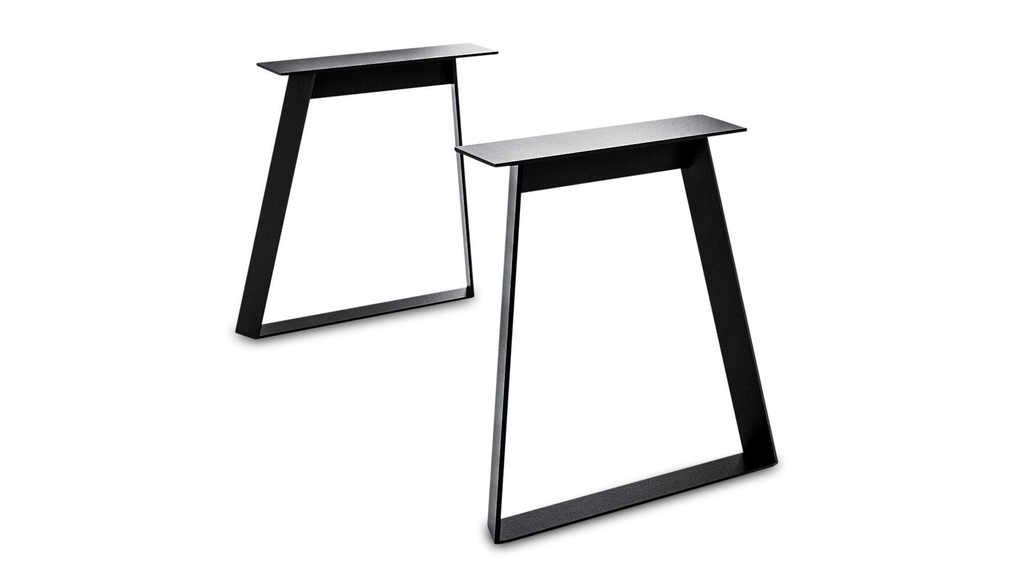 TISCHGESTELL Dannye 68x72x Esstischgestell Metall Schwarz - Schwarz, Metall (68/1/72cm) - 58aufmkessel